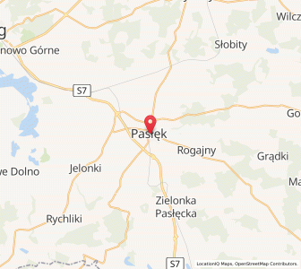 Map of Pasłęk, Warmia-Masuria