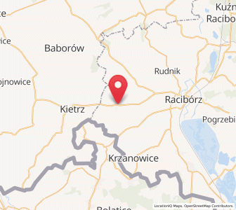 Map of Pietrowice Wielkie, Silesia