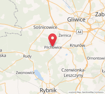 Map of Pilchowice, Silesia