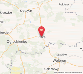 Map of Pilica, Silesia
