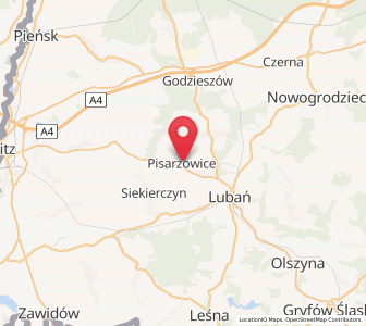 Map of Pisarzowice, Lower Silesia