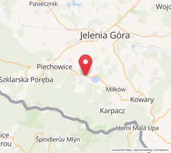 Map of Podgórzyn, Lower Silesia