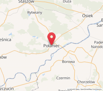 Map of Połaniec, Świętokrzyskie