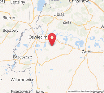 Map of Poręba Wielka, Lesser Poland