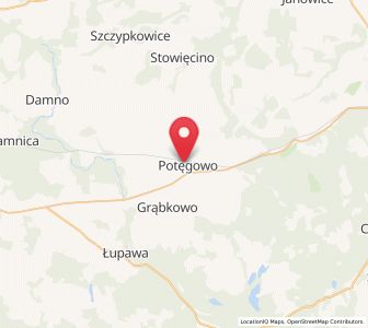 Map of Potęgowo, Pomerania