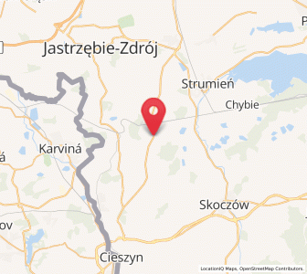 Map of Pruchna, Silesia