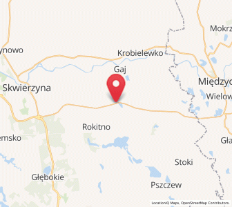 Map of Przytoczna, Lubusz