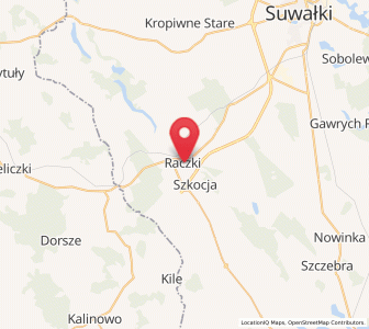 Map of Raczki, Podlasie