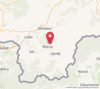 Map of Rajcza, Silesia