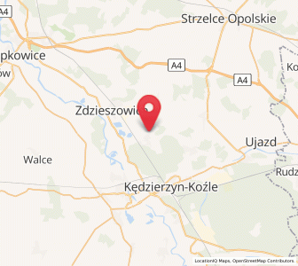 Map of Raszowa, Opole Voivodeship
