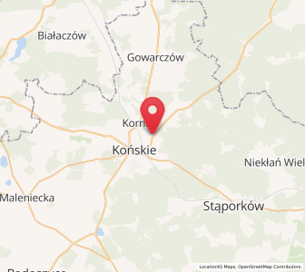 Map of Rogów, Świętokrzyskie