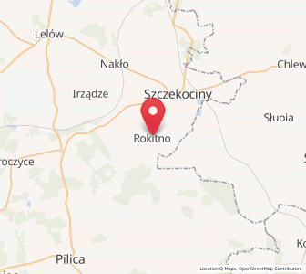 Map of Rokitno, Silesia