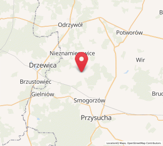 Map of Rusinów, Mazovia
