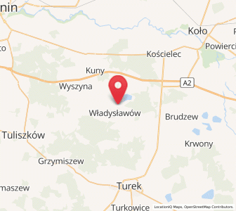 Map of Russocice, Greater Poland