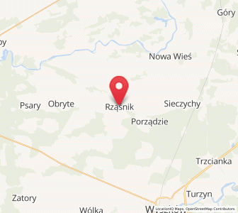 Map of Rząśnik, Mazovia