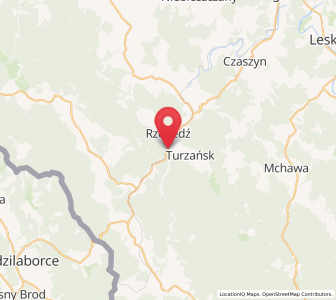 Map of Rzepedź, Subcarpathia