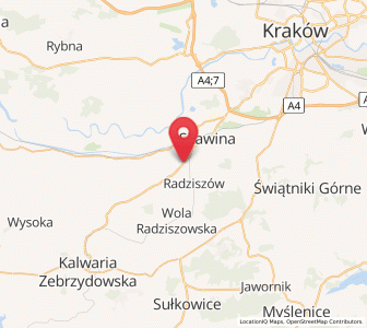 Map of Rzozów, Lesser Poland