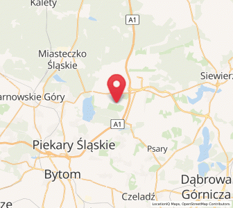 Map of Sączów, Silesia