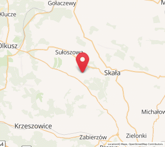 Map of Sąspów, Lesser Poland