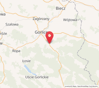 Map of Sękowa, Lesser Poland