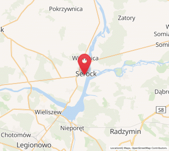 Map of Serock, Mazovia