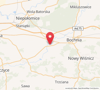 Map of Siedlec, Lesser Poland