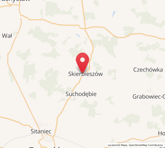 Map of Skierbieszów, Lublin