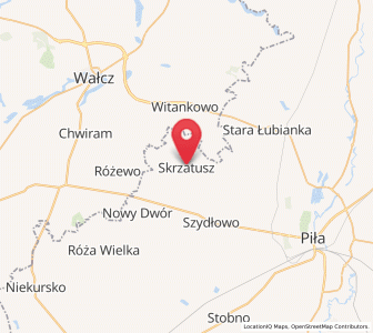 Map of Skrzatusz, Greater Poland