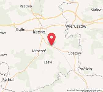 Map of Słupia pod Kępnem, Greater Poland