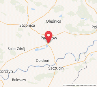 Map of Słupia, Świętokrzyskie