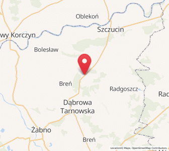 Map of Smęgorzów, Lesser Poland