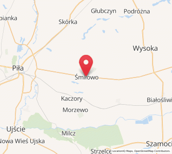 Map of Śmiłowo, Greater Poland