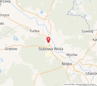 Map of Stalowa Wola, Subcarpathia