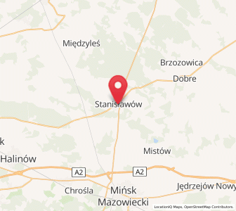 Map of Stanisławów, Mazovia