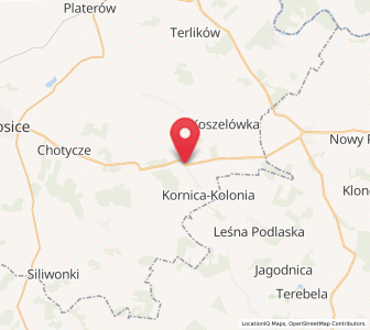 Map of Stara Kornica, Mazovia