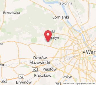 Map of Stare Babice, Mazovia