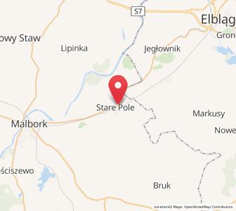 Map of Stare Pole, Pomerania