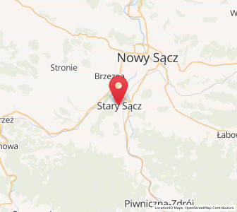Map of Stary Sącz, Lesser Poland