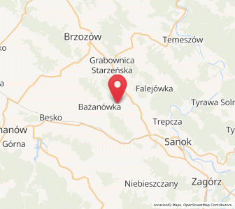 Map of Strachocina, Subcarpathia