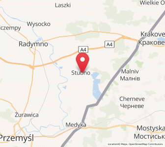 Map of Stubno, Subcarpathia