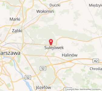 Map of Sulejówek, Mazovia
