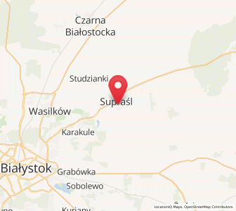 Map of Supraśl, Podlasie