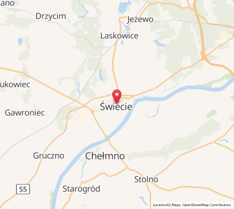 Map of Świecie, Kujawsko-Pomorskie