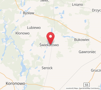Map of Świekatowo, Kujawsko-Pomorskie