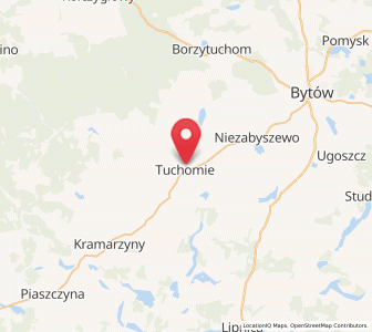 Map of Tuchomie, Pomerania