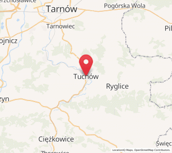Map of Tuchów, Lesser Poland