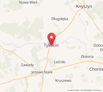 Map of Tykocin, Podlasie