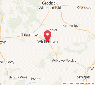 Map of Wielichowo, Greater Poland