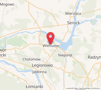 Map of Wieliszew, Mazovia