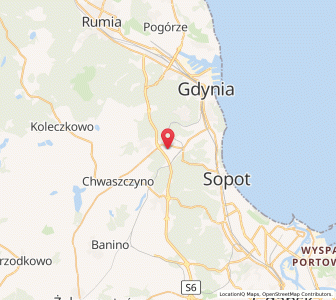 Map of Wielki Kack, Pomerania